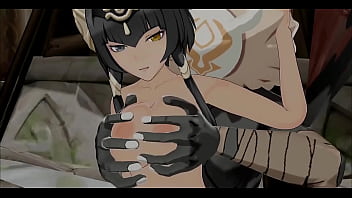 Candace X Hilichurls Sex Hentai Genshin Impact Outside Camp Big Boobs Cumshot MMD 3D Black Hair