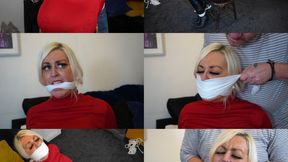 Busty blonde personal investigator cally gets chair tied and multi gagged (wmv)