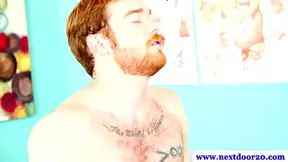 Hot Athletic Bear Getting Bj From Stud