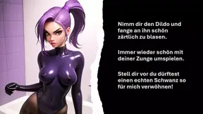 German Mistress punishes submissive with anal play