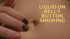 Weird liquid in my belly button, i take it out with a paper towel and show close up