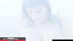 WICKED - Jewelz Blu-Haired Goddess Gets Sloppy Face Fucked And Dicked Hard