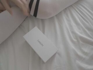 ASIAN BABE MASTURBATING WITH THE "ECHO 2" FROM SVAKOM - ZIAxBITE