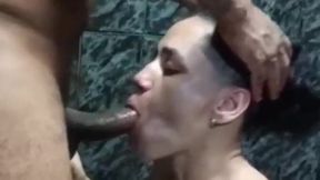 Lesbian goddess from Brazil gives a deepthroat sucking to her wife, showing