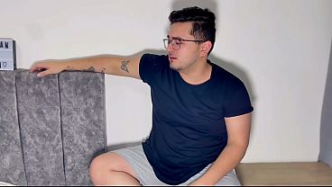 My straight best friend comes over and asks me for a message, which turns into hardcore bareback anal sex and passionate sex - Anal sex with my straight best friend