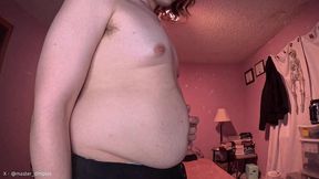 i play with my belly and nipples
