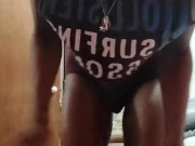 Late night early this morning flexing and touching myself