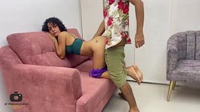 Golden horn sucks raw cock&#x1F32D; while stepsis takes the morning wood