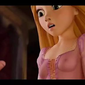 Rapunzel gets a little bit naughty with her guest&#039;s cock