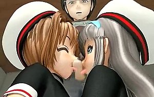Sweet animated girls fingering