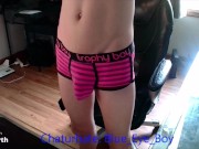 Twink showing off large package