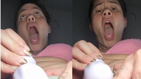 Unaware Giantess Sits On You Til She Cums