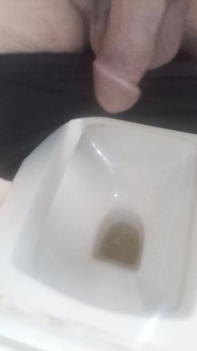 Big cock peeing