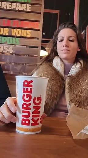 Fast Food Exhib for Lety Howl and Blowjob