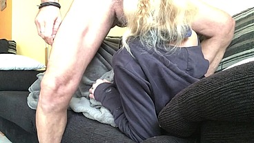 WITH THE FLU AND FEVER I PUT THE THERMOMETER INTO MY MOUTH ( with LITTLE BLONDE )