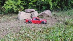 Giant crushing truck