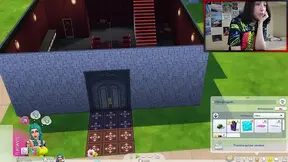 Thick-boobed sim strippers engage in steamy lesbian action