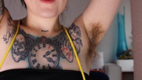 4K CLOSE UP HAIRY PIT WORSHIP