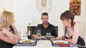 Bangs In Threesome Until They Get Jizz With Lena Moon