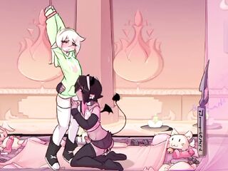 MAX THE ELF: ( ANIMATION ) : SHEMALE HENTAI _ RESIGNED _ FASTENED MY HANDS SO THAT TEACHER POURS ALL THE MILK IN MY THROAT