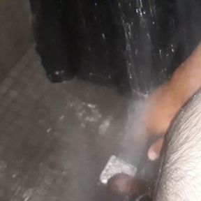 Washing my cock in hard water