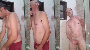 fui tomar banho esperando minha putinha safada daiane belan pra arregaca a buceta dela no chuveiro