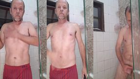 fui tomar banho esperando minha putinha safada daiane belan pra arregaca a buceta dela no chuveiro