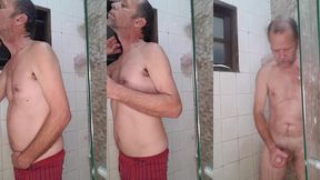 fui tomar banho esperando minha putinha safada daiane belan pra arregaca a buceta dela no chuveiro
