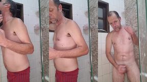 fui tomar banho esperando minha putinha safada daiane belan pra arregaca a buceta dela no chuveiro