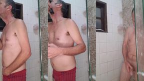fui tomar banho esperando minha putinha safada daiane belan pra arregaca a buceta dela no chuveiro