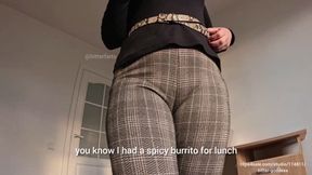 Boss punishes you with her farts