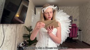 Cupid came to take my heart, but got cum on both cheeks