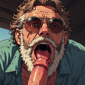 Hunks Sucking in Aviators Art