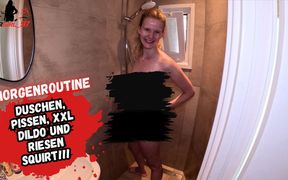 Private Clip! Xxl Dildo Fun with Huge Squirt in the Shower!