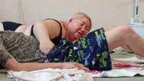 Mother-in-law sucks my dick during a break