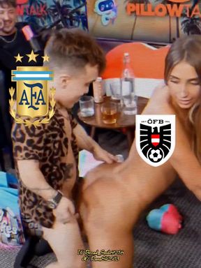 Football team mates up for a groupie BJ session