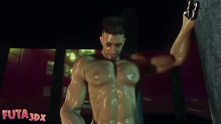 Futa3dx - Futa Big Tittied Big Dicked Babe Fucks Juicy Hot Hunk In HIs Man Pussy