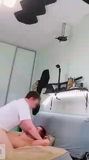 Amateur Couple Caught Fucking on Nest Camera!