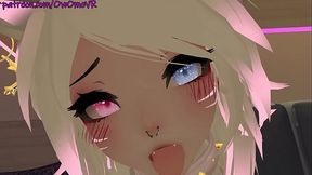 Shy Catgirl Puts on a Show for you ️solo Masturbation in Virtual Reality [VRchat] 3d Hentai Camgirl