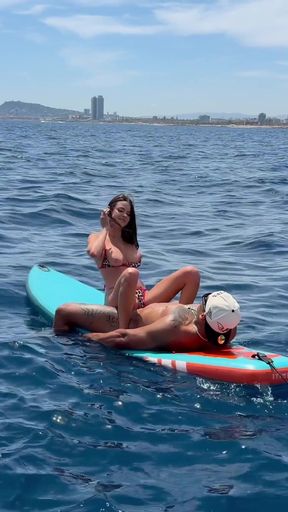 Rossa Vaxx Caught Fucking in the Sea and We Record Her