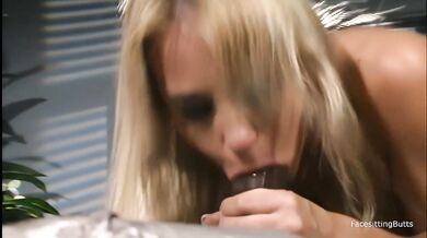 Interracial anal drilling of a heterosexual individual with large genitalia and a pierced vagina.