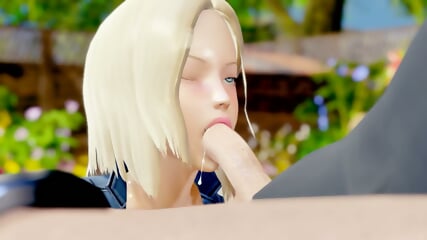 3D Blonde Deepthroat