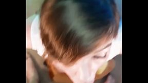 Lee uses Roxy like a deepthroat whore  A long, wet, messy blowjob with facial