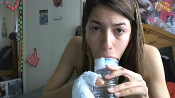 Hot Girl Deep Throats Water Bottle