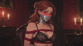 Bondage Stories #147: Bound Confession in Crimson Shadows