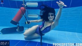 4K Sexy body Moonblack bubbles scuba tank pool training aquatic sound 734