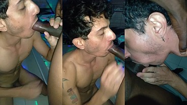 Levei o cafuçu dotado pro motel depois do baile, fudemos na rua depois que saímos
