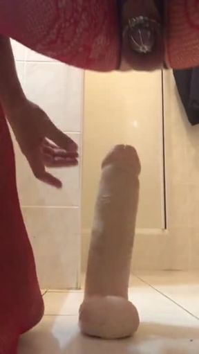 Can t resist my huge dildo