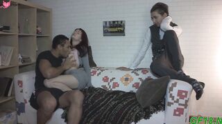 Redheaded Russian Babe Masha Fucked Hard - Raw Sex with Big Dick