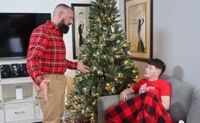 Stepdad makes stepson happy during their loud webcam bareback romance